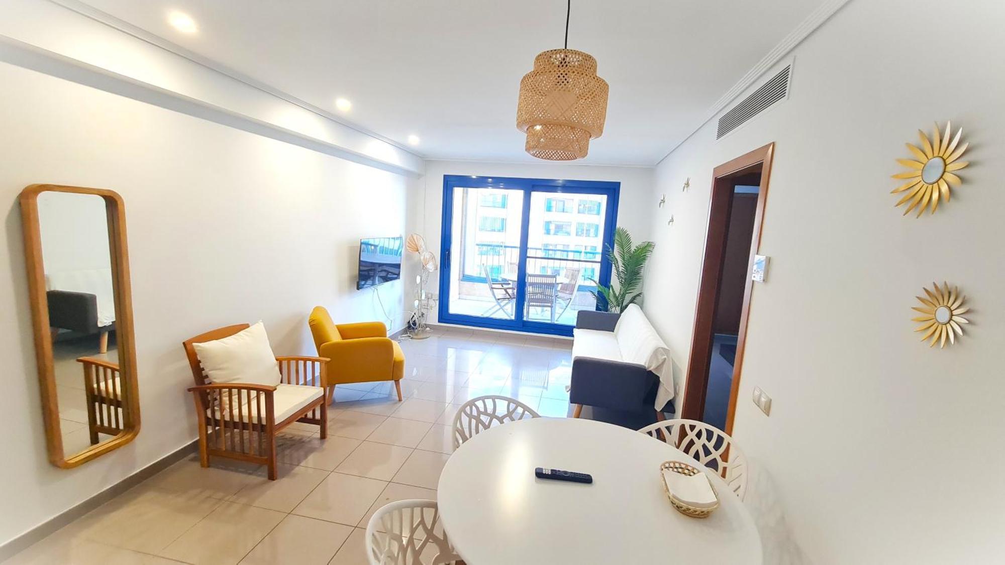 Beach Valencia Luxury D15-9 Apartment With Terrace And Sea Views With Two Rooms Valência Exterior foto