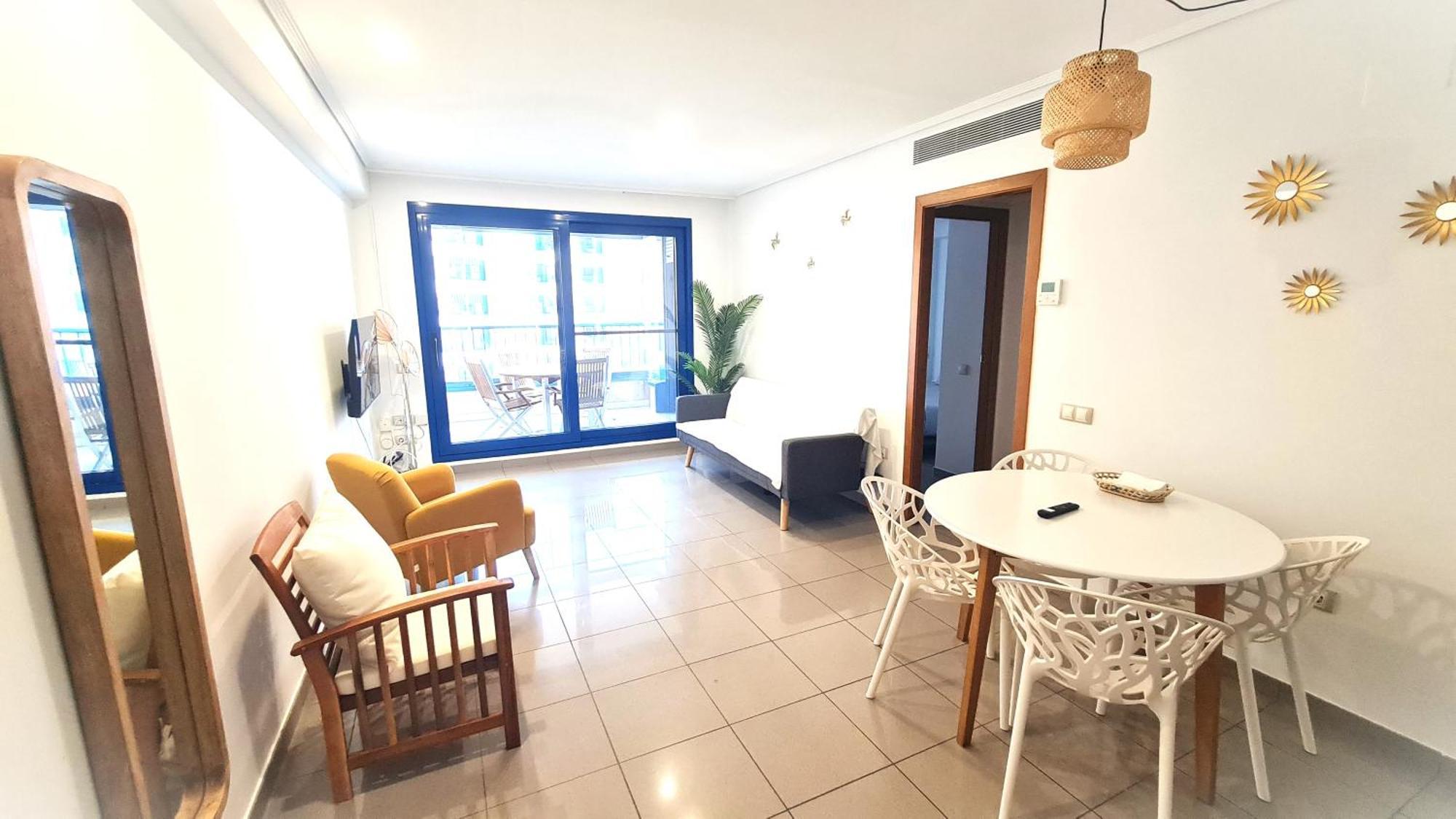Beach Valencia Luxury D15-9 Apartment With Terrace And Sea Views With Two Rooms Valência Exterior foto